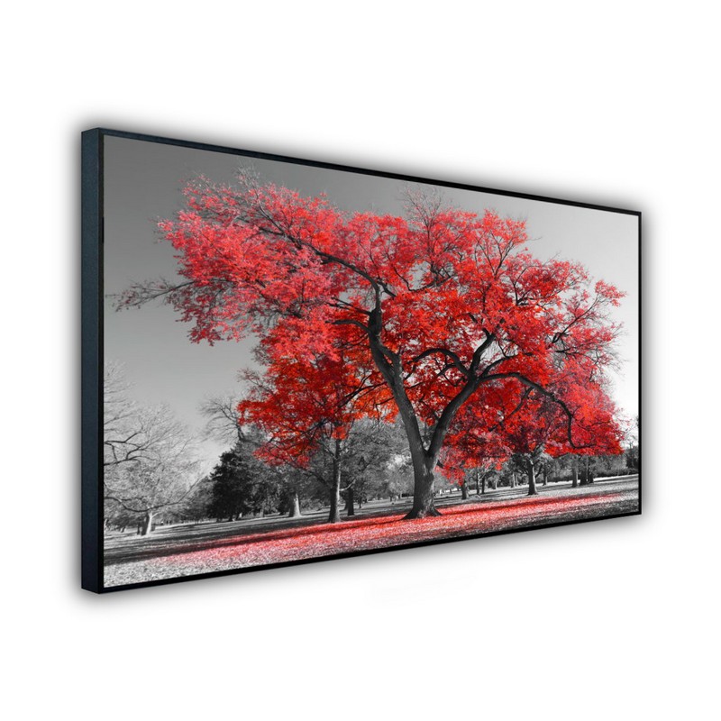 STEINFELD® Glas Infrarotheizung mit Motiv Roter Baum